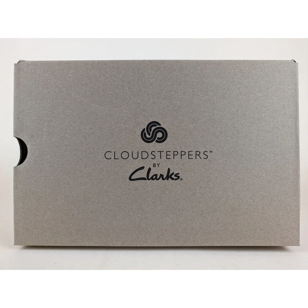 Cloudsteppers Clarks Breeze Step Loafers Womens 8 Wide Navy Slip On Shoes NWB_13